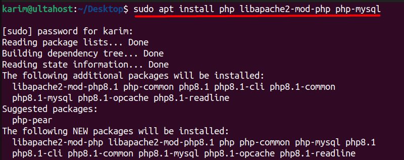 Installing PHP