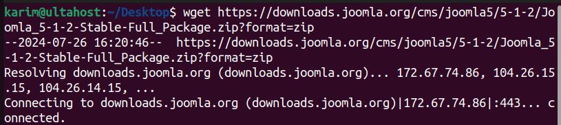Downloading Joomla