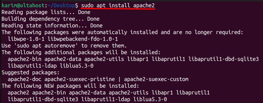 Installing Apache