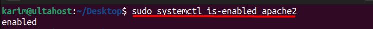 Apache is enabled