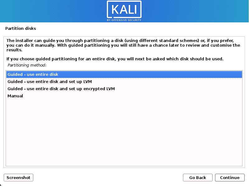 The partitioning methods