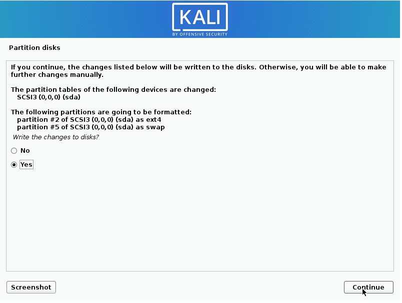 Verifying the disk setup