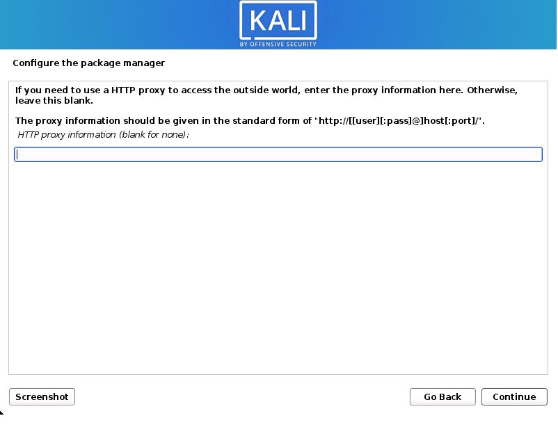 HTTP proxy information