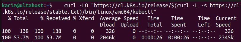 Downloading kubectl