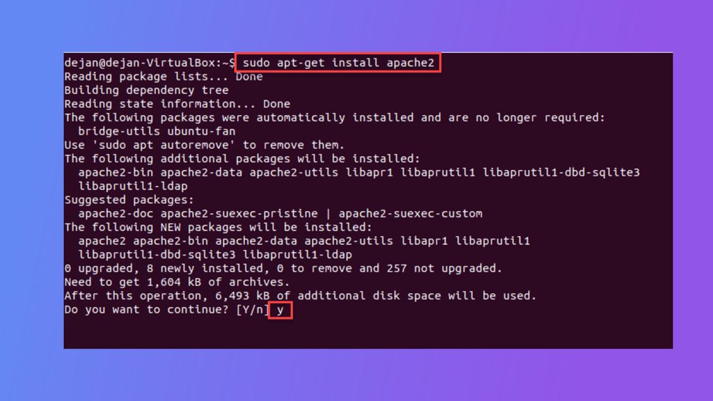 Installing Apache