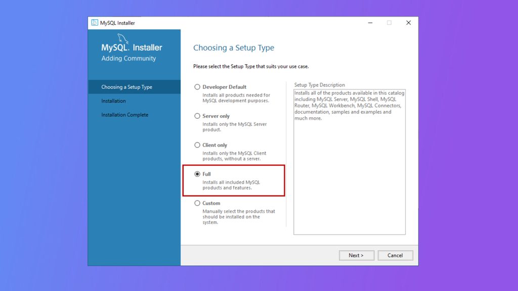 The MySQL secure installation