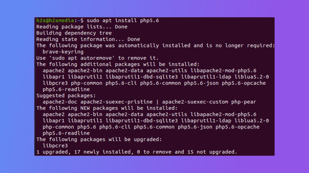 Installing PHP