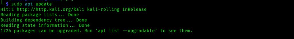 Updating the package list