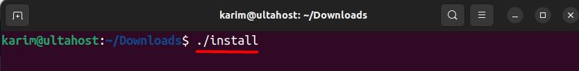 Running the installer