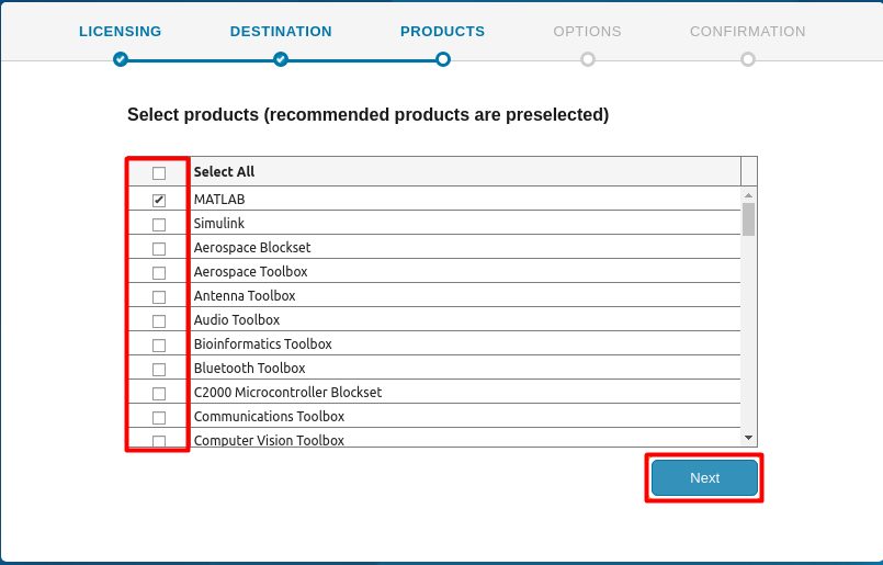 Selecting the product