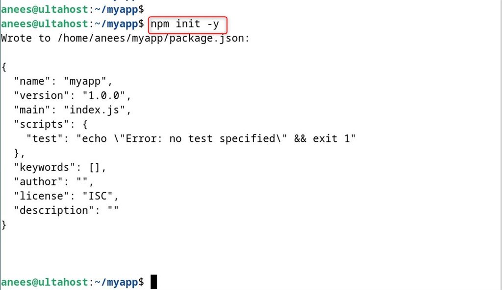 Initializing the project