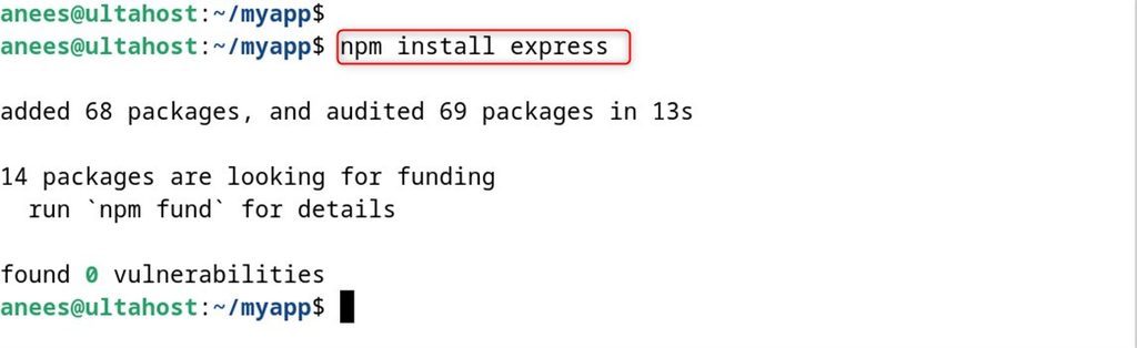 Installing Express
