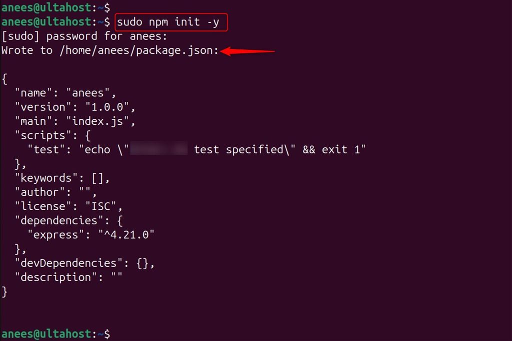 Initializing the project