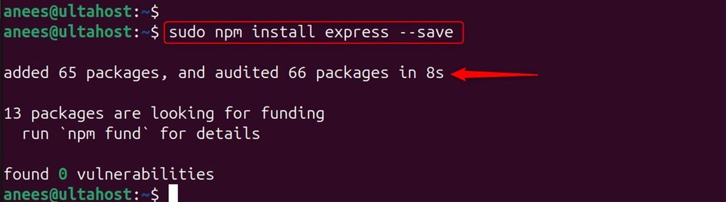 Installing Express