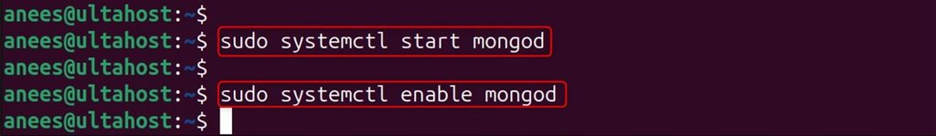 Starting and enabling MongoDB