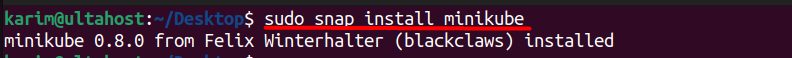 Installing Minikube with Snap