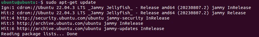 Updating the package list