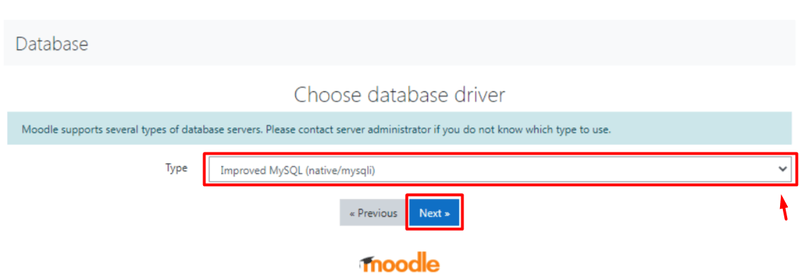 Screenshot: Create a database and a user with all privileges.