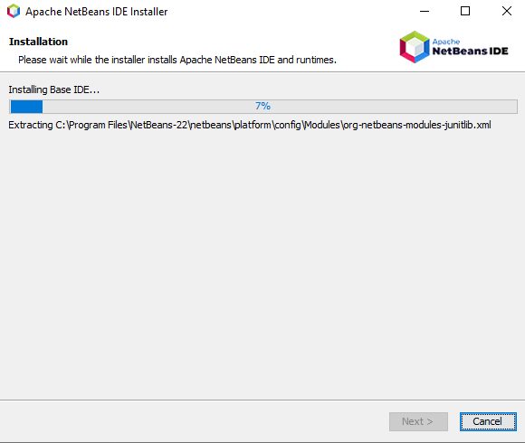 Downloading NetBeans