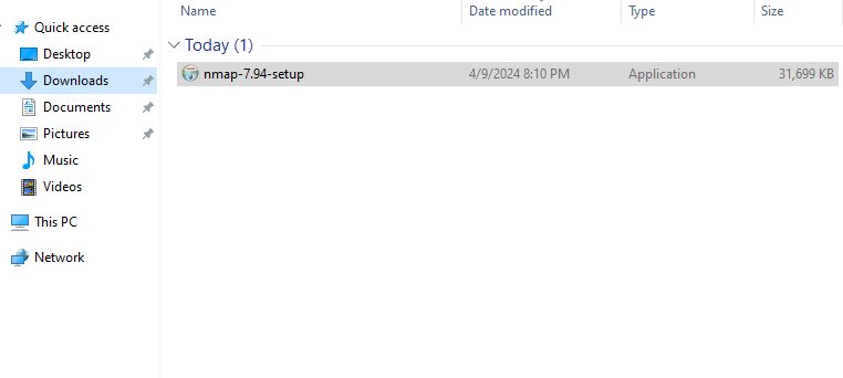 The Nmap installer