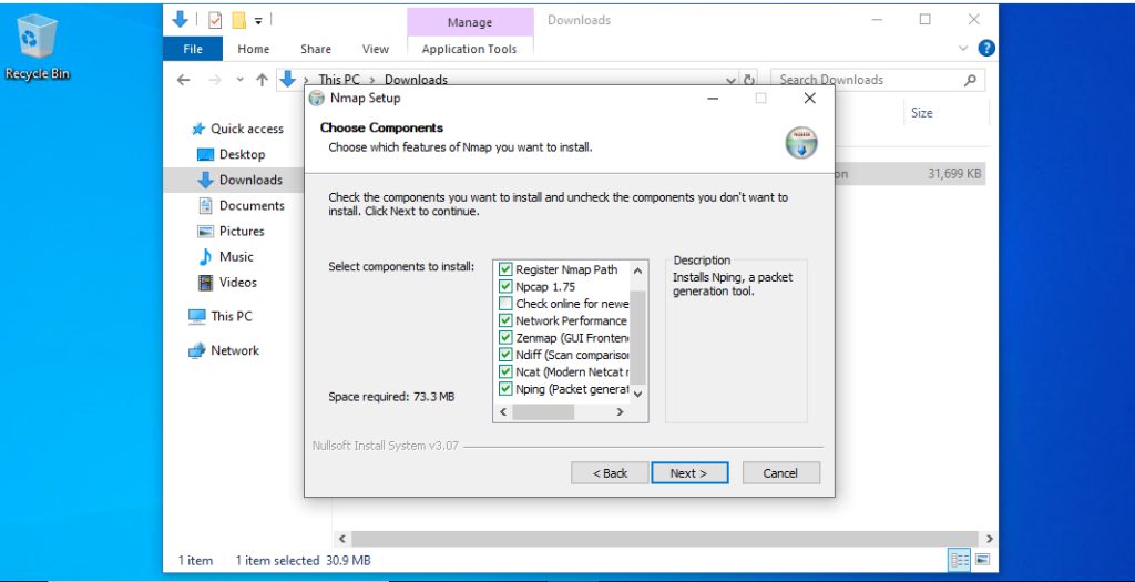 Choosing the components