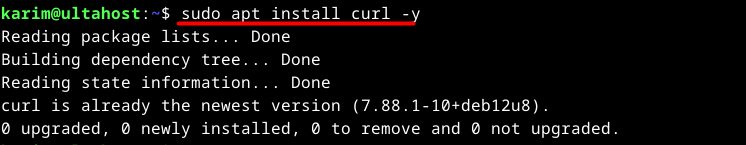 Installing curl