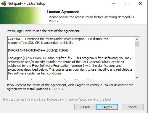 The license agreement