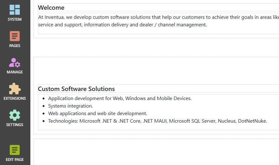 Using Nucleus CMS