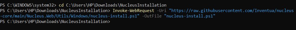 Downloading the install script