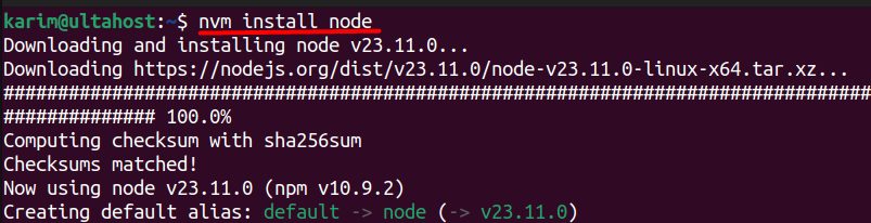 Installing the latest Node.js