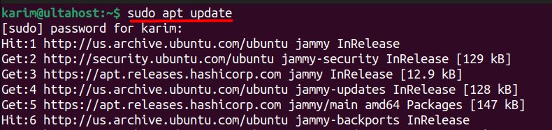 Updating the system