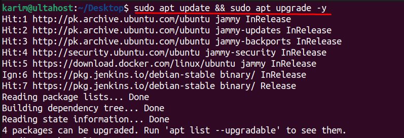 Updating the system