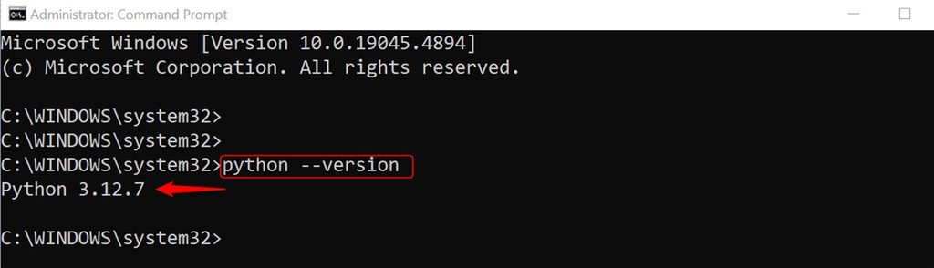 Checking the Python version