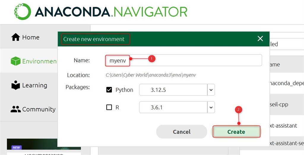 Naming the new environment