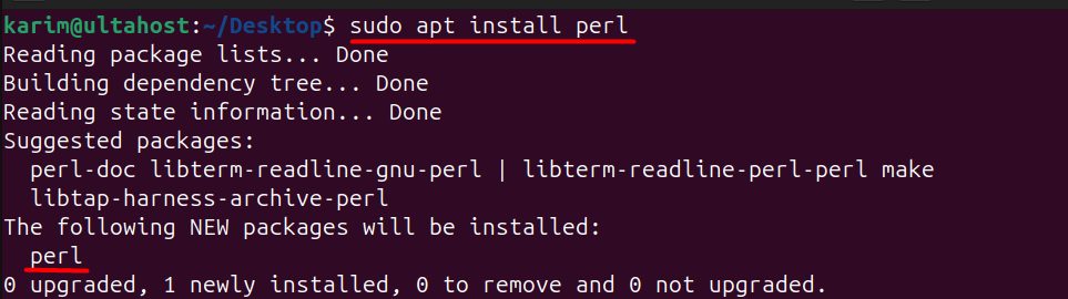 Installing Perl
