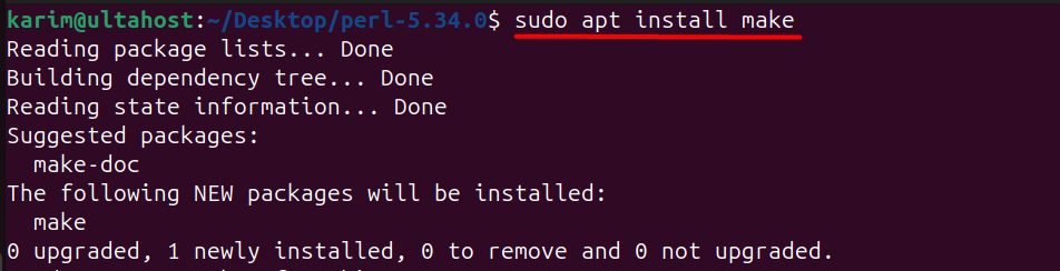 Installing make