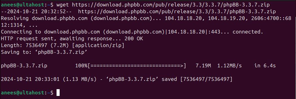 Downloading phpBB