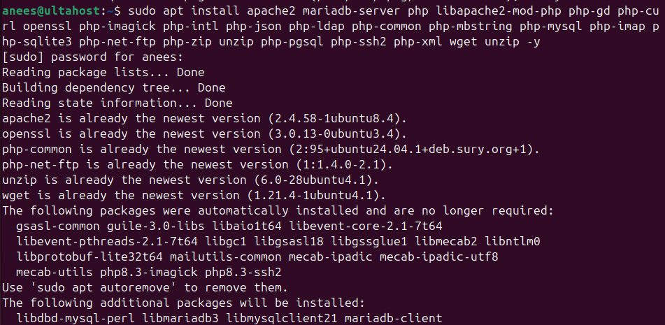 Installing LAMP for phpBB