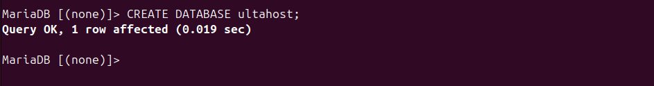 Creating the database