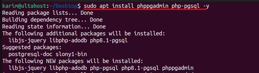 Installing phpPgAdmin and the PHP PostgreSQL module