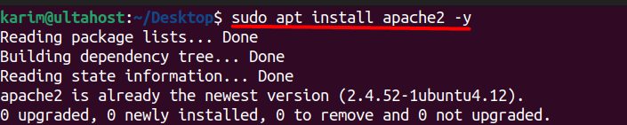 Installing Apache