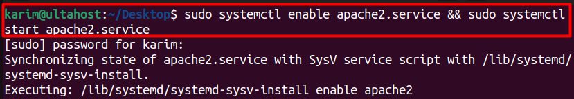 Enabling Apache