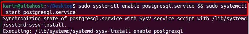 Starting PostgreSQL