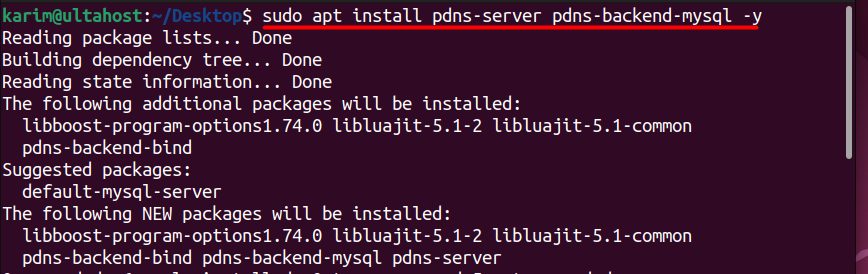 Installing PowerDNS and the MySQL backend