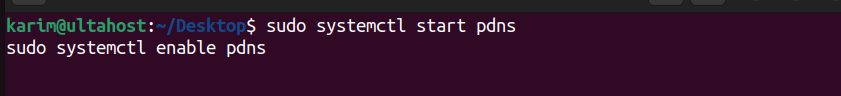 Starting PowerDNS
