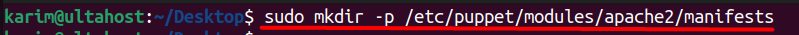 Installing a Puppet module