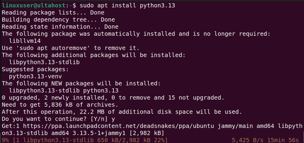 Installing Python 3.12
