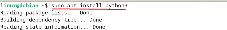 Installing Python 3 with apt
