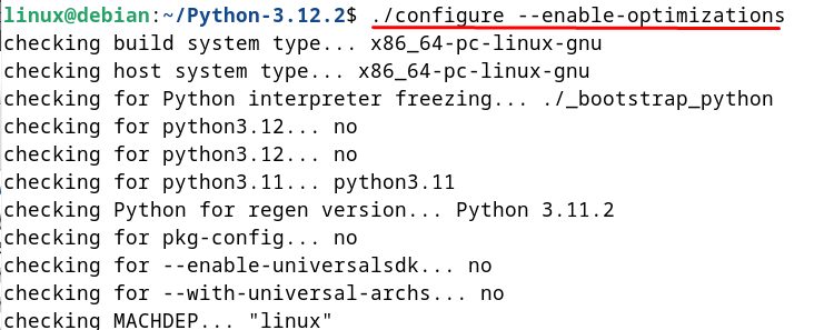 Configuring Python