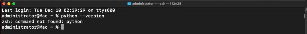 Checking the Python version